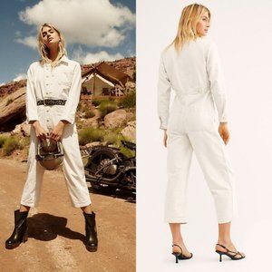 Free People Gia Coverall - Ecru